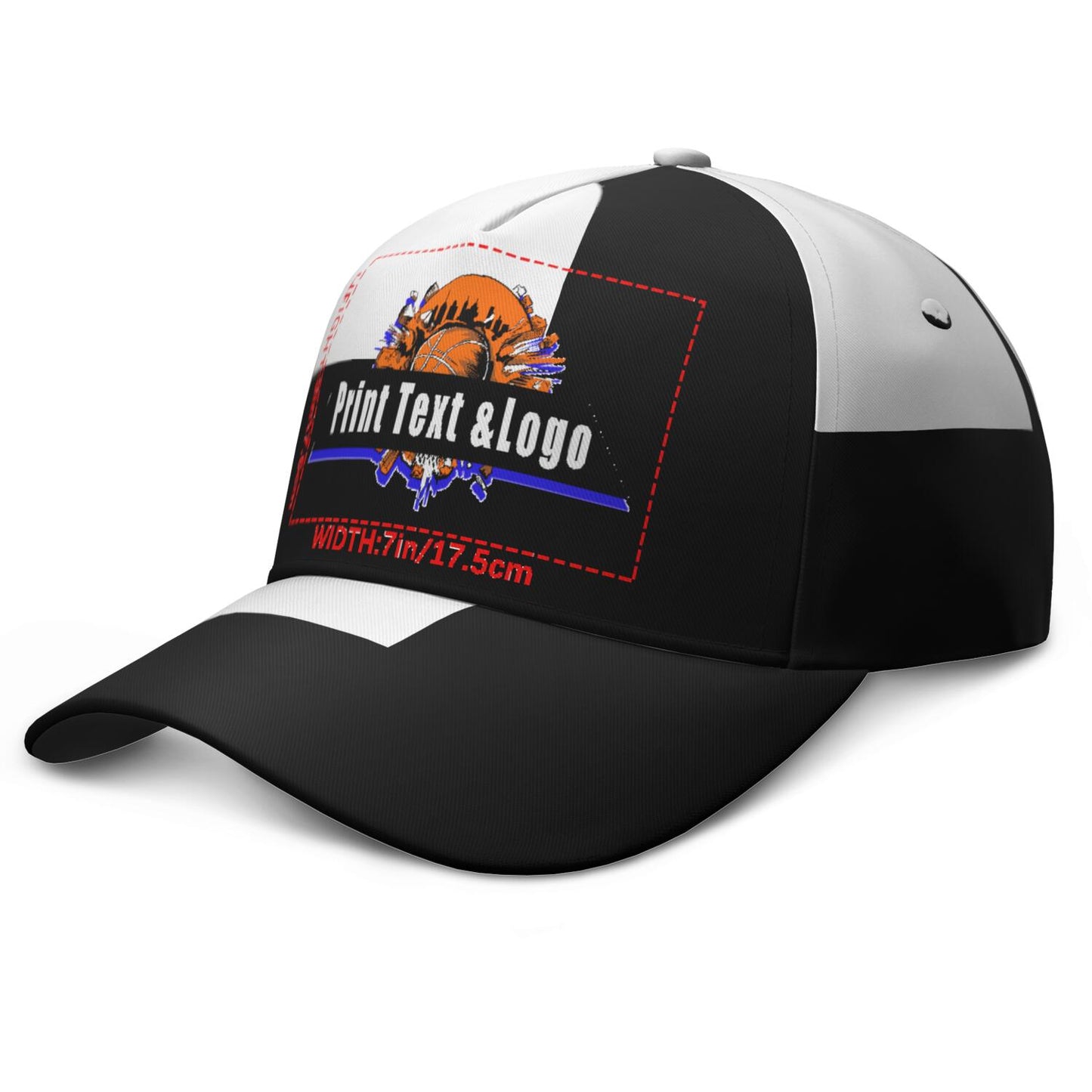 Custom White Black Duckbill Mesh Cap Elevate Your Style with Personalized Comfort