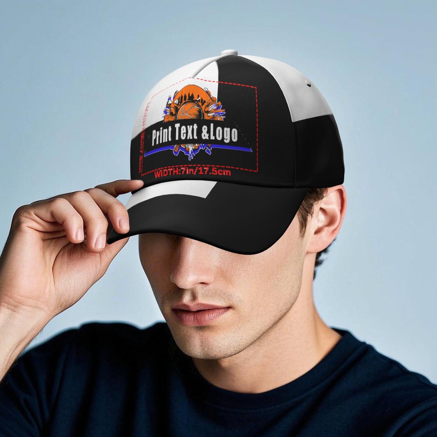 Custom White Black Duckbill Mesh Cap Elevate Your Style with Personalized Comfort