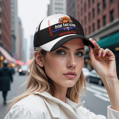 Custom White Black Duckbill Mesh Cap Elevate Your Style with Personalized Comfort