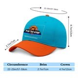 New Custom Aquamarine Orange Duckbill Cap Design Available with Heat Transfer Printing in Multiple Colors