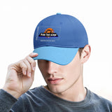 New Custom Blue Duckbill Cap Design Available with Heat Transfer Printing in Multiple Colors