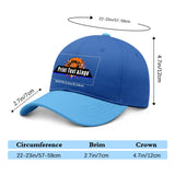 New Custom Blue Duckbill Cap Design Available with Heat Transfer Printing in Multiple Colors