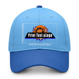 New Custom Blue Duckbill Cap Design Available with Heat Transfer Printing in Multiple Colors