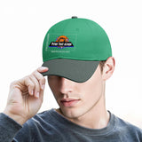 New Custom Green Duckbill Cap Design Available with Heat Transfer Printing in Multiple Colors