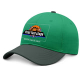 New Custom Green Duckbill Cap Design Available with Heat Transfer Printing in Multiple Colors