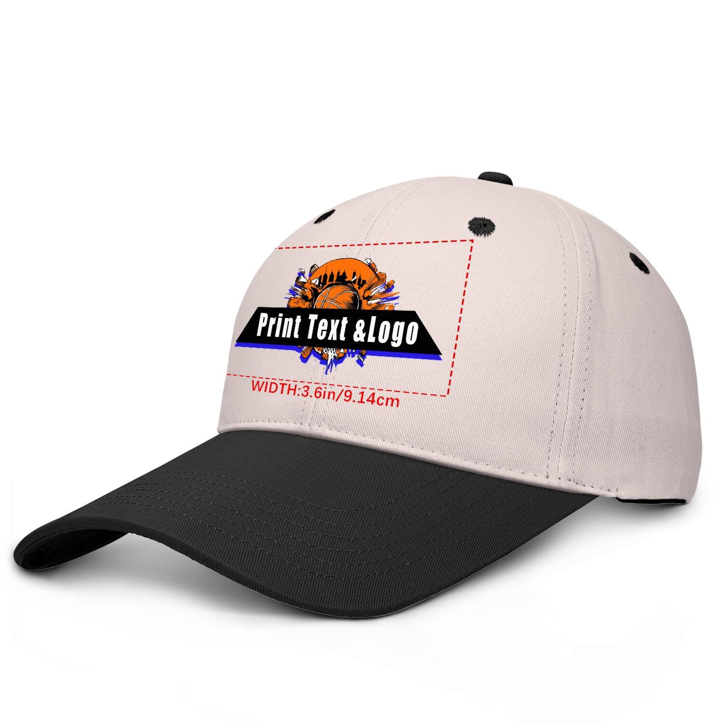 Custom Cameosa Black Sports Duckbill Mesh Cap - Unleash Your Athletic Style with Personal Touch