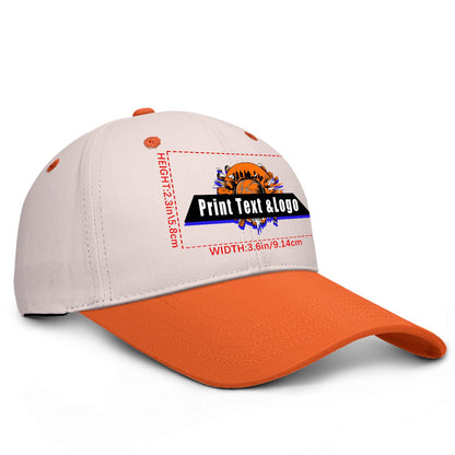 Custom Cameosa Orange Sports Duckbill Mesh Cap - Unleash Your Athletic Style with Personal Touch