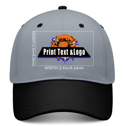 Custom Grey Black Sports Duckbill Mesh Cap - Unleash Your Athletic Style with Personal Touch