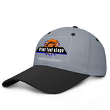 Custom Grey Black Sports Duckbill Mesh Cap - Unleash Your Athletic Style with Personal Touch