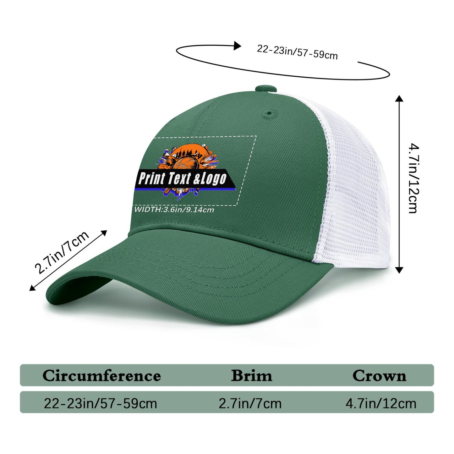 Custom Army Green Mesh Duckbill Cap Personalized Style for Every Occasion Hat