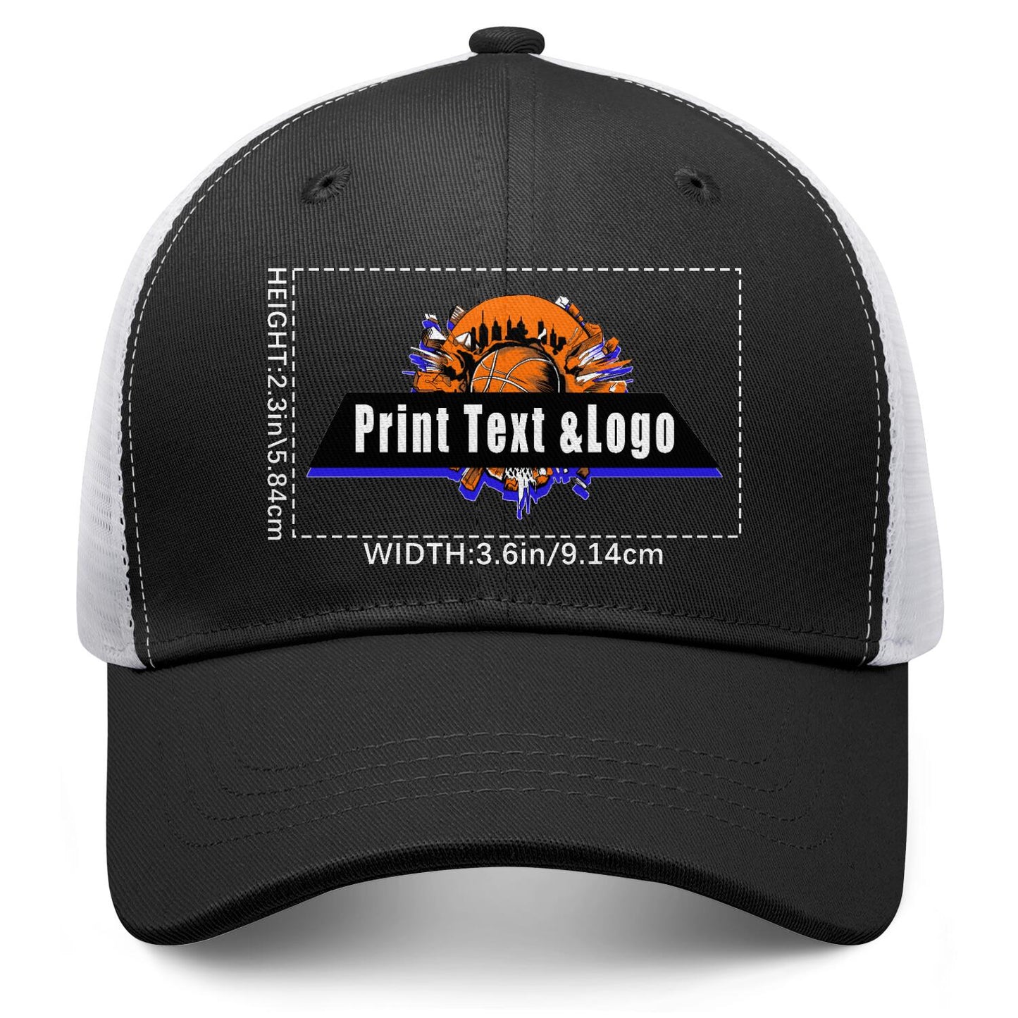 Custom Black Mesh Duckbill Cap Personalized Style for Every Occasion Hat