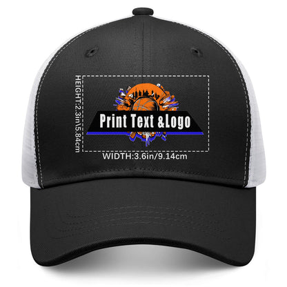 Custom Black Mesh Duckbill Cap Personalized Style for Every Occasion Hat