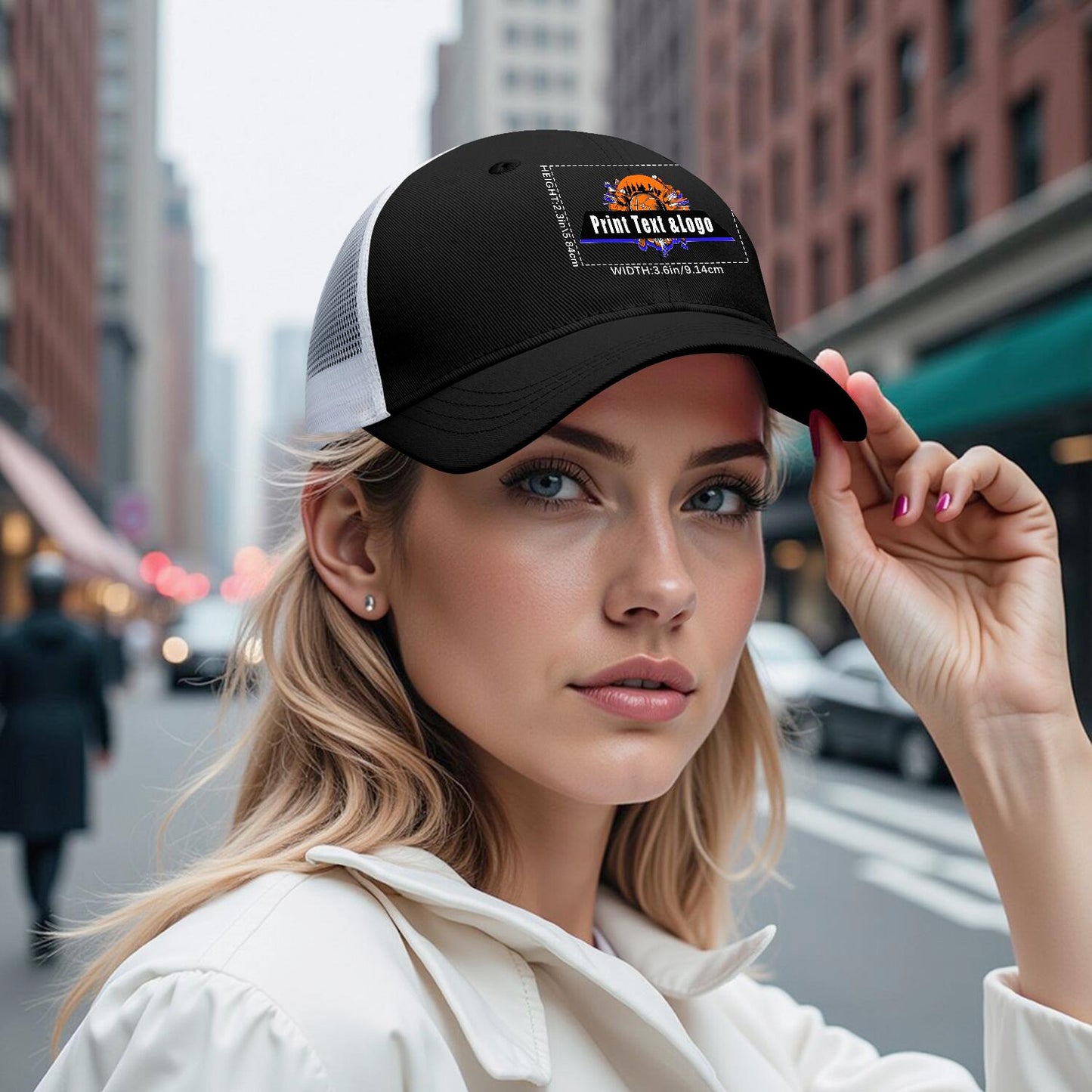 Custom Black Mesh Duckbill Cap Personalized Style for Every Occasion Hat