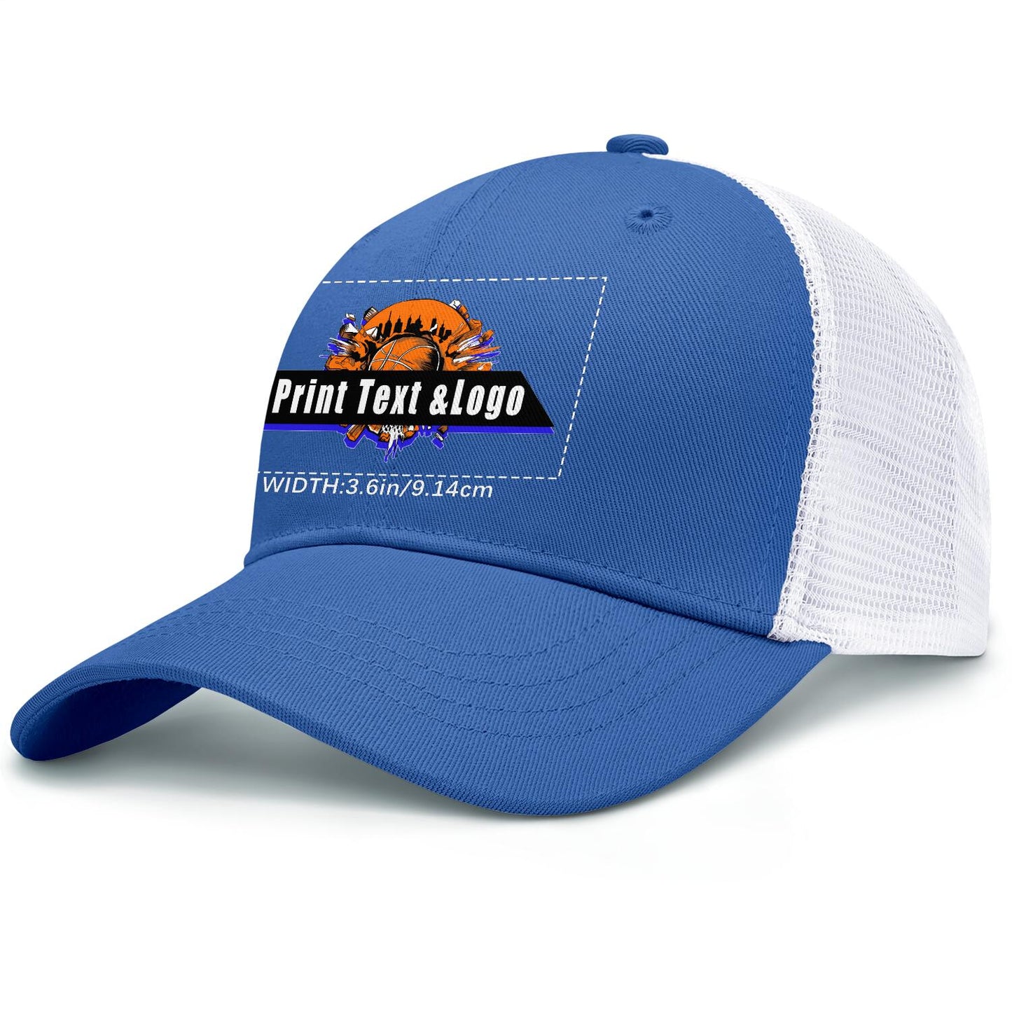 Custom Blue Mesh Duckbill Cap Personalized Style for Every Occasion Hat