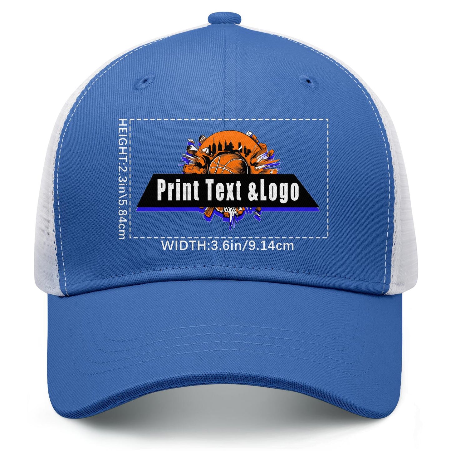 Custom Blue Mesh Duckbill Cap Personalized Style for Every Occasion Hat