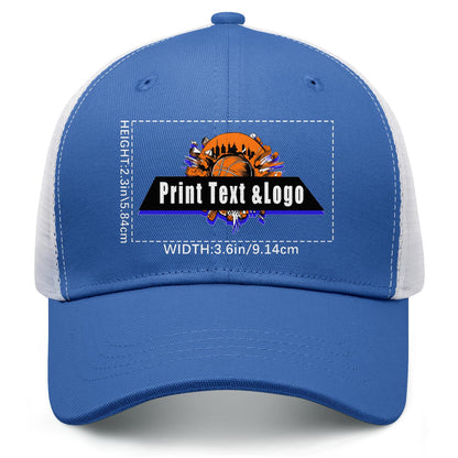 Custom Blue Mesh Duckbill Cap Personalized Style for Every Occasion Hat