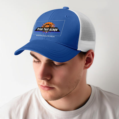 Custom Blue Mesh Duckbill Cap Personalized Style for Every Occasion Hat