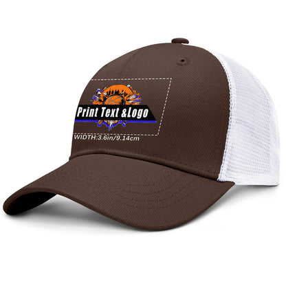 Custom Brown Mesh Duckbill Cap Personalized Style for Every Occasion Hat
