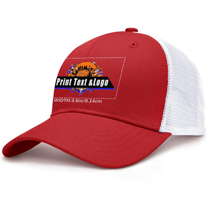 Custom Dark Red Mesh Duckbill Cap Personalized Style for Every Occasion Hat