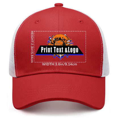 Custom Dark Red Mesh Duckbill Cap Personalized Style for Every Occasion Hat