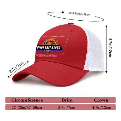 Custom Dark Red Mesh Duckbill Cap Personalized Style for Every Occasion Hat