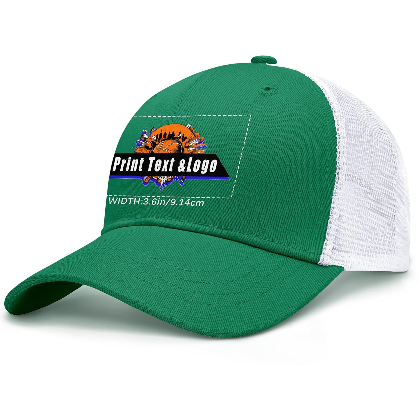 Custom Green Mesh Duckbill Cap Personalized Style for Every Occasion Hat