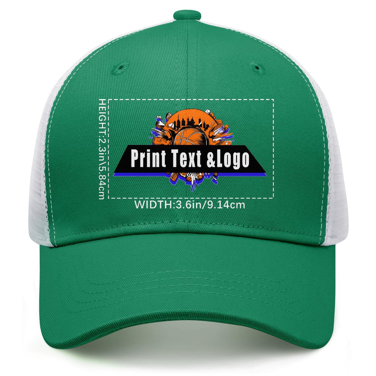 Custom Green Mesh Duckbill Cap Personalized Style for Every Occasion Hat