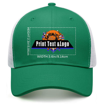 Custom Green Mesh Duckbill Cap Personalized Style for Every Occasion Hat
