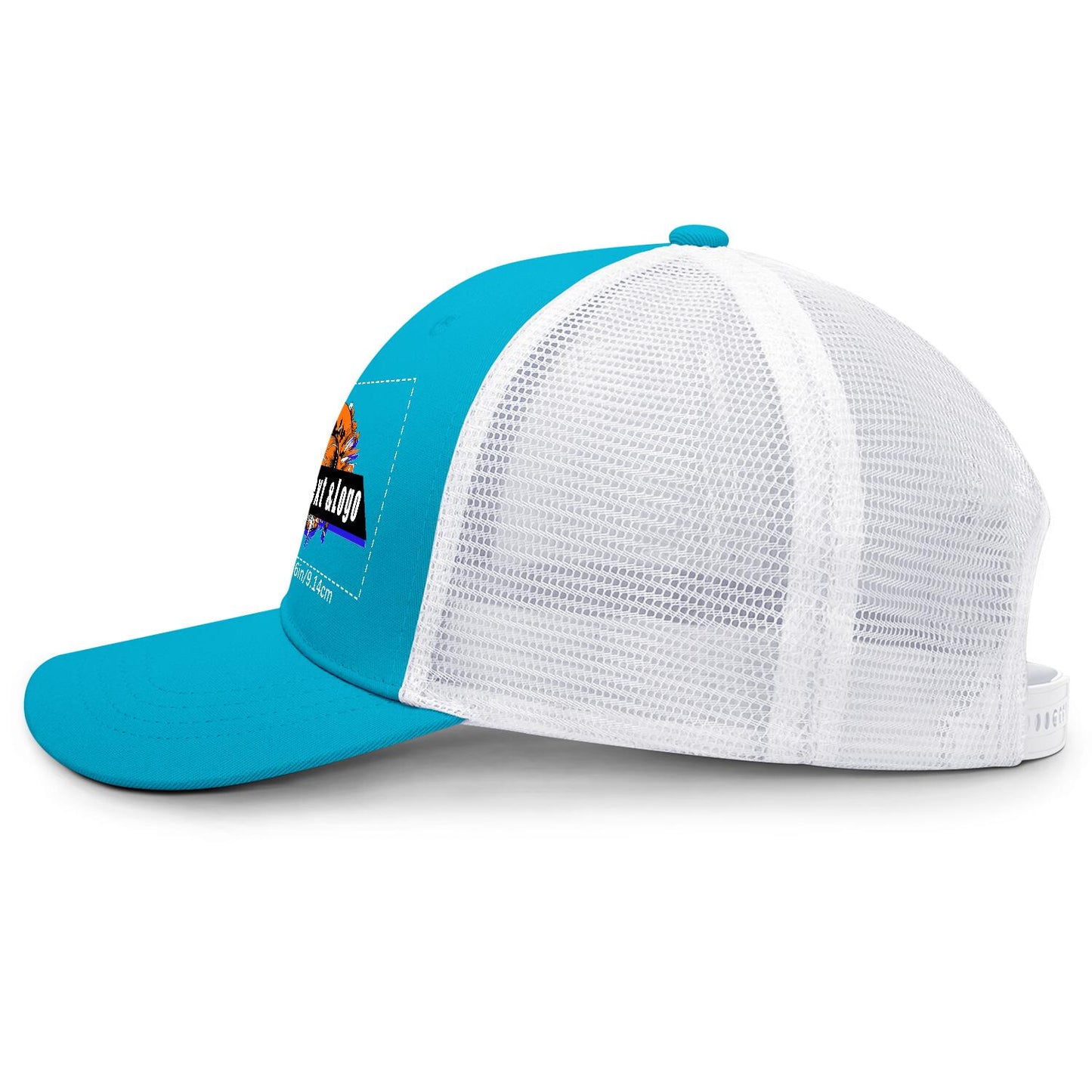 Custom Greenish Blue Mesh Duckbill Cap Personalized Style for Every Occasion Hat