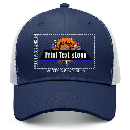 Custom Navy Blue Mesh Duckbill Cap Personalized Style for Every Occasion Hat