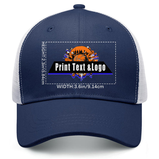 Custom Navy Blue Mesh Duckbill Cap Personalized Style for Every Occasion Hat