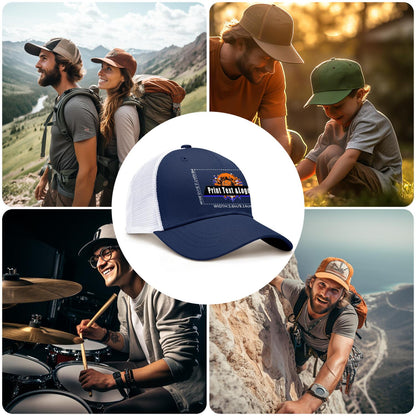 Custom Navy Blue Mesh Duckbill Cap Personalized Style for Every Occasion Hat