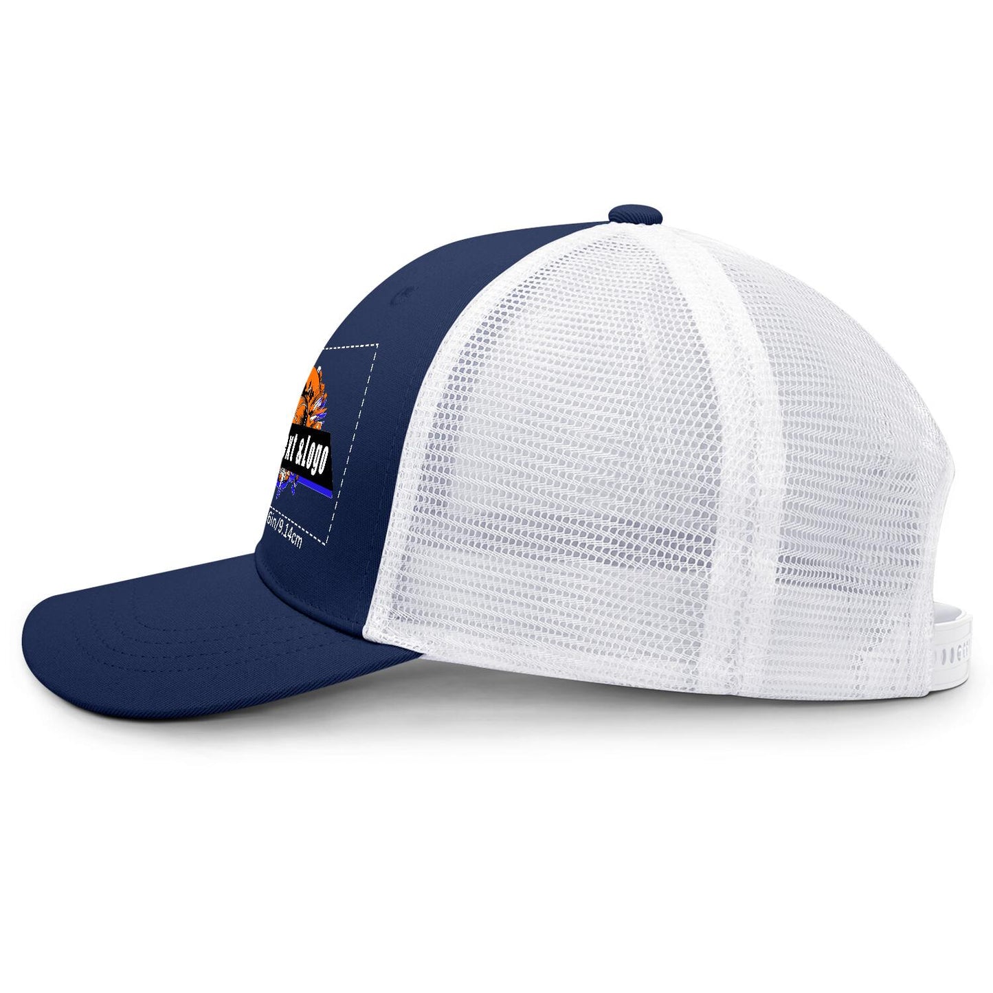 Custom Navy Blue Mesh Duckbill Cap Personalized Style for Every Occasion Hat