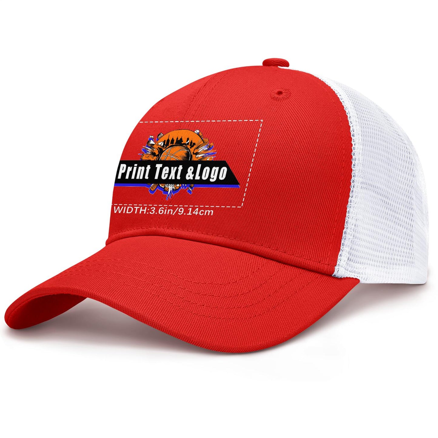 Custom Red Mesh Duckbill Cap Personalized Style for Every Occasion Hat