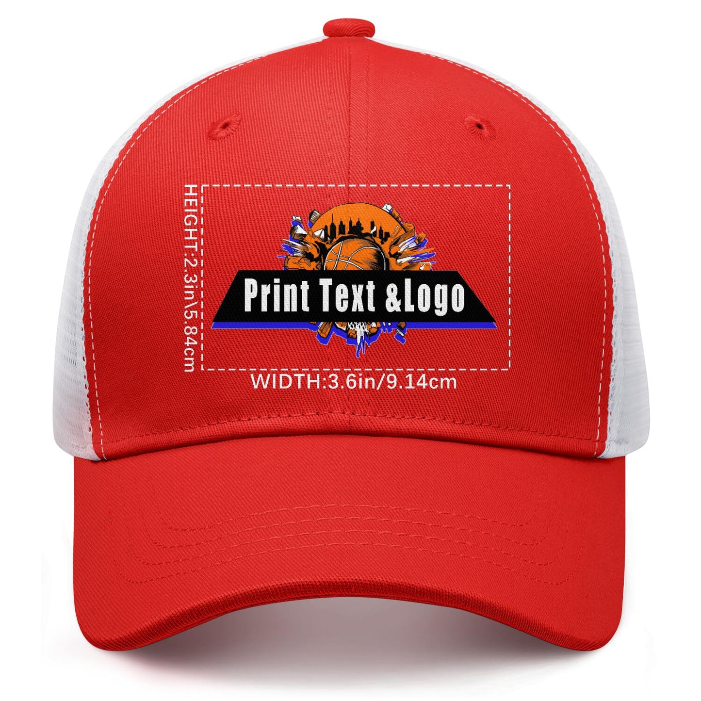 Custom Red Mesh Duckbill Cap Personalized Style for Every Occasion Hat