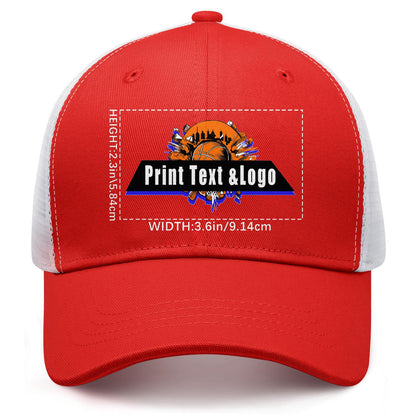 Custom Red Mesh Duckbill Cap Personalized Style for Every Occasion Hat