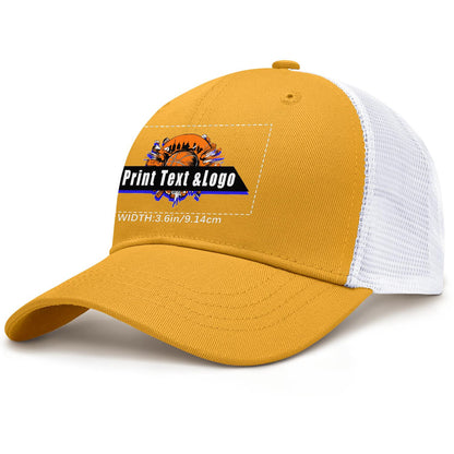 Custom Yellow Mesh Duckbill Cap Personalized Style for Every Occasion Hat