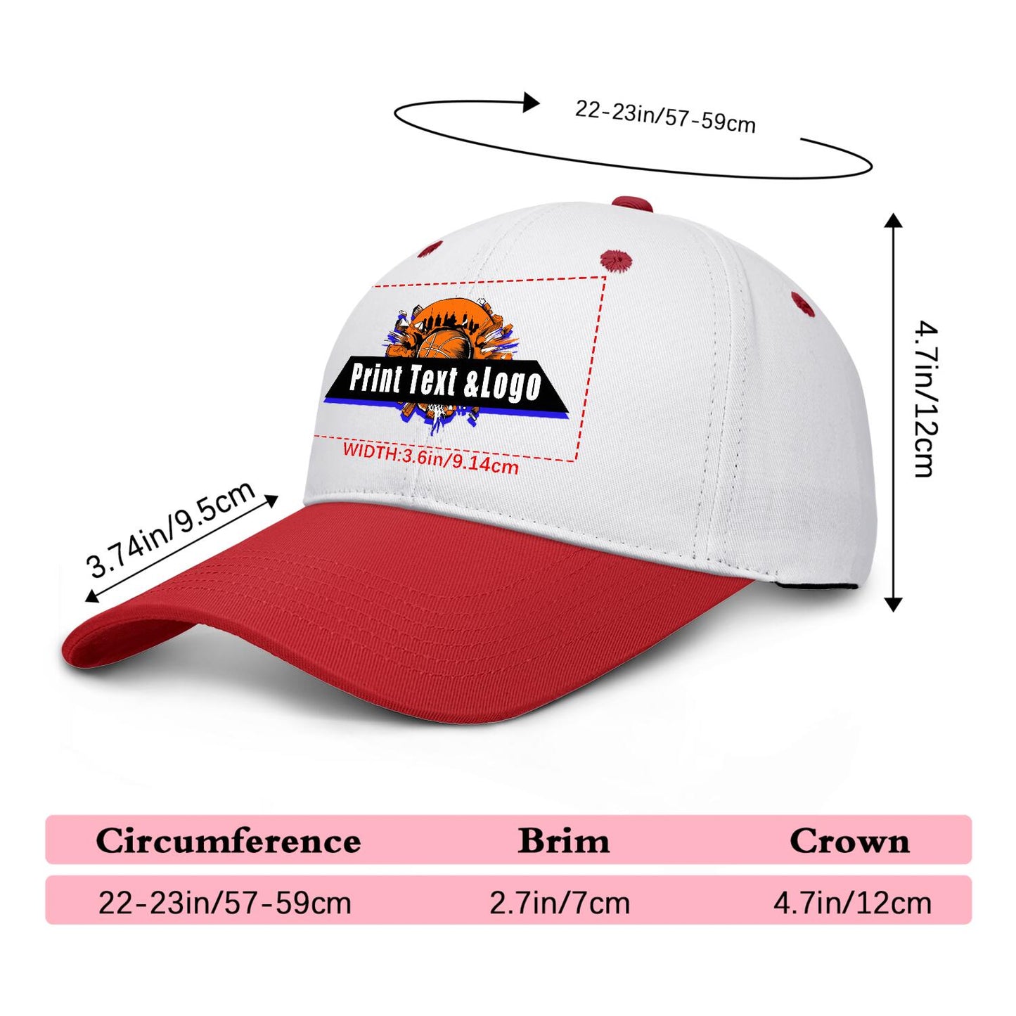 Custom Dark Red Sports Duckbill Mesh Cap - Unleash Your Athletic Style with Personal Touch