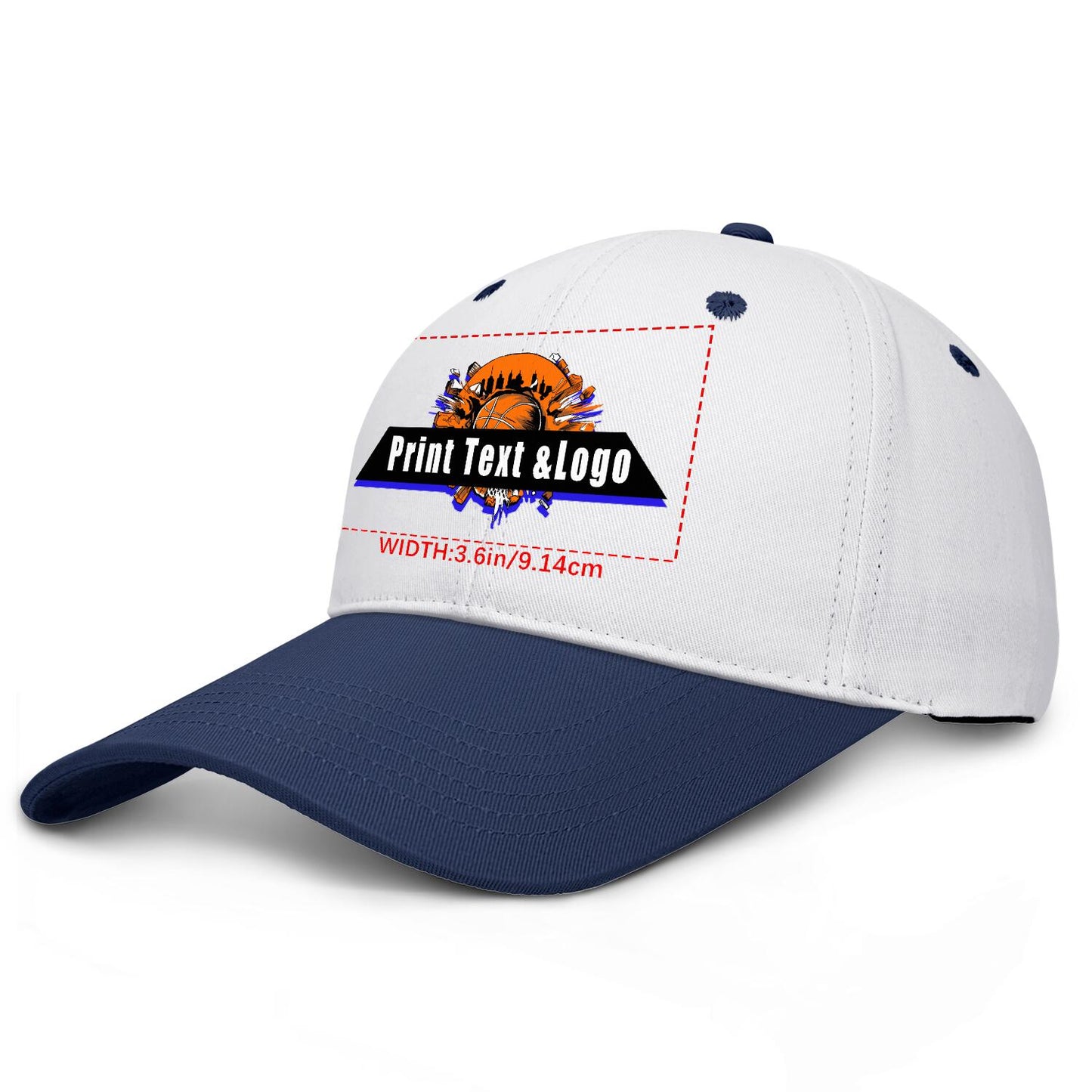 Custom Navy Blue Sports Duckbill Mesh Cap - Unleash Your Athletic Style with Personal Touch