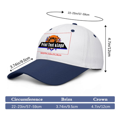 Custom Navy Blue Sports Duckbill Mesh Cap - Unleash Your Athletic Style with Personal Touch