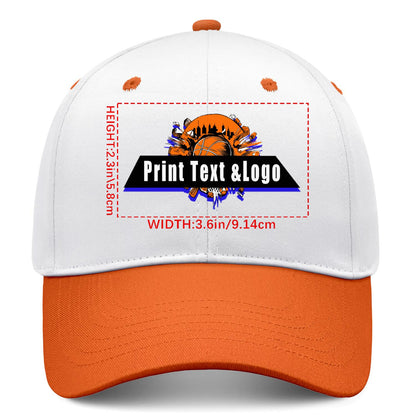 Custom Orange Sports Duckbill Mesh Cap - Unleash Your Athletic Style with Personal Touch