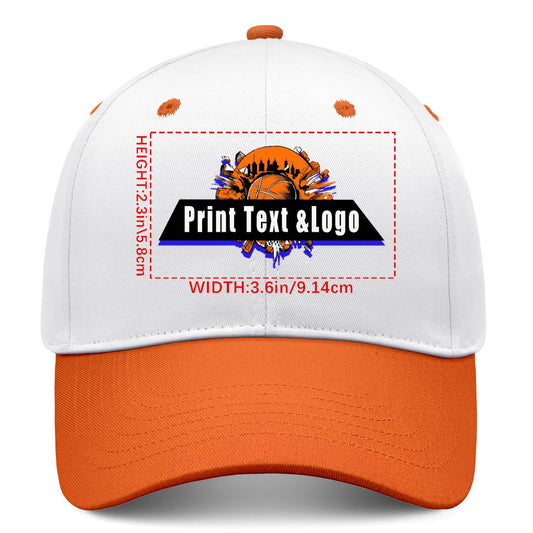 Custom Orange Sports Duckbill Mesh Cap - Unleash Your Athletic Style with Personal Touch