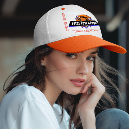 Custom Orange Sports Duckbill Mesh Cap - Unleash Your Athletic Style with Personal Touch