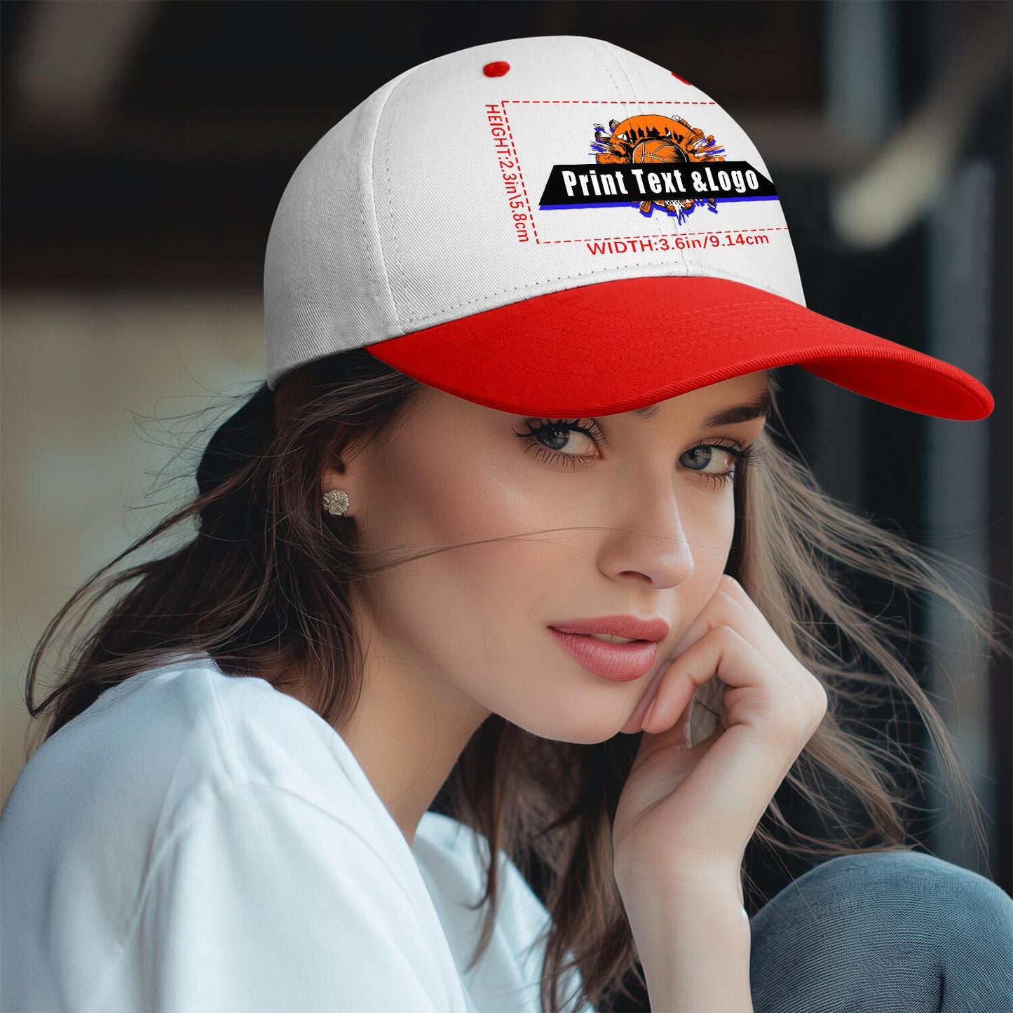 Custom Red Sports Duckbill Mesh Cap - Unleash Your Athletic Style with Personal Touch
