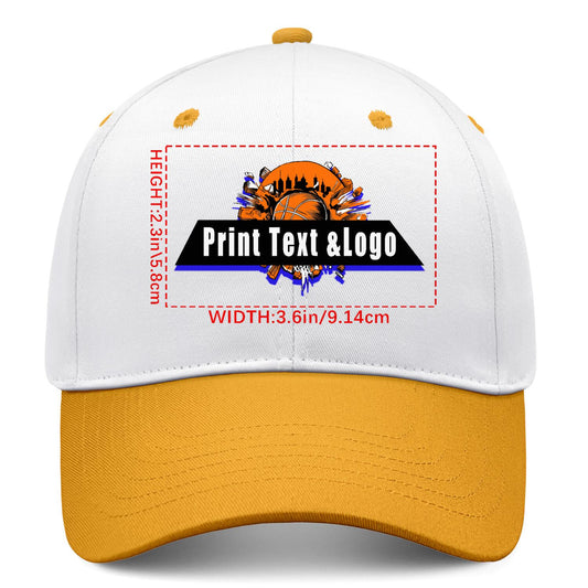 Custom Yellow Sports Duckbill Mesh Cap - Unleash Your Athletic Style with Personal Touch