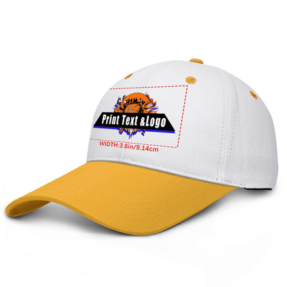 Custom Yellow Sports Duckbill Mesh Cap - Unleash Your Athletic Style with Personal Touch