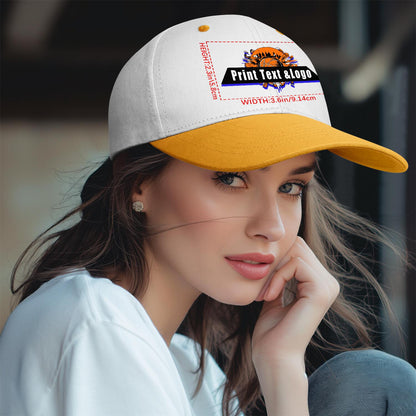 Custom Yellow Sports Duckbill Mesh Cap - Unleash Your Athletic Style with Personal Touch