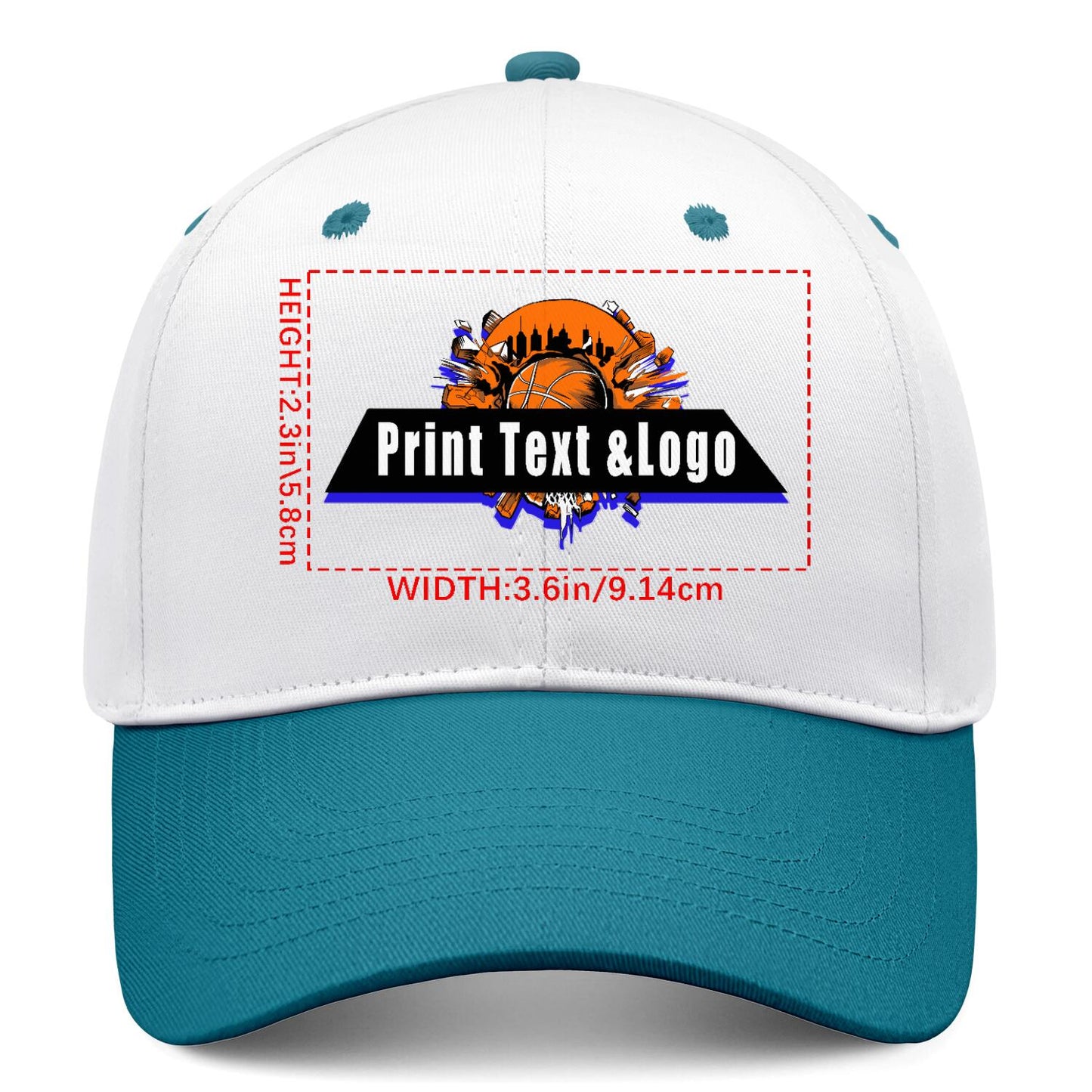 Custom Blue Green Sports Duckbill Mesh Cap - Unleash Your Athletic Style with Personal Touch