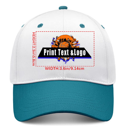 Custom Blue Green Sports Duckbill Mesh Cap - Unleash Your Athletic Style with Personal Touch