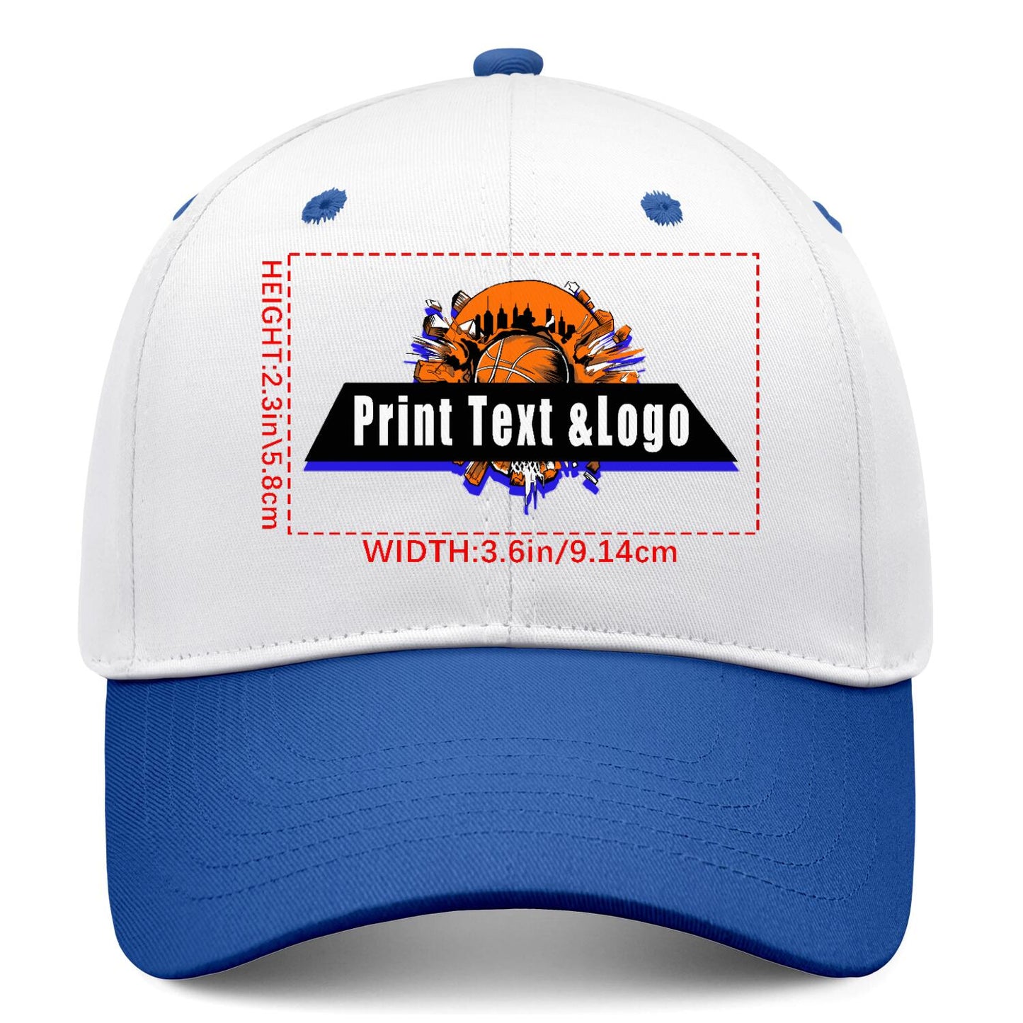Custom Blue Sports Duckbill Mesh Cap - Unleash Your Athletic Style with Personal Touch